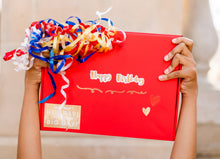 Load image into Gallery viewer, Decorated Birthday Box filled with YOUR favorite candy!
