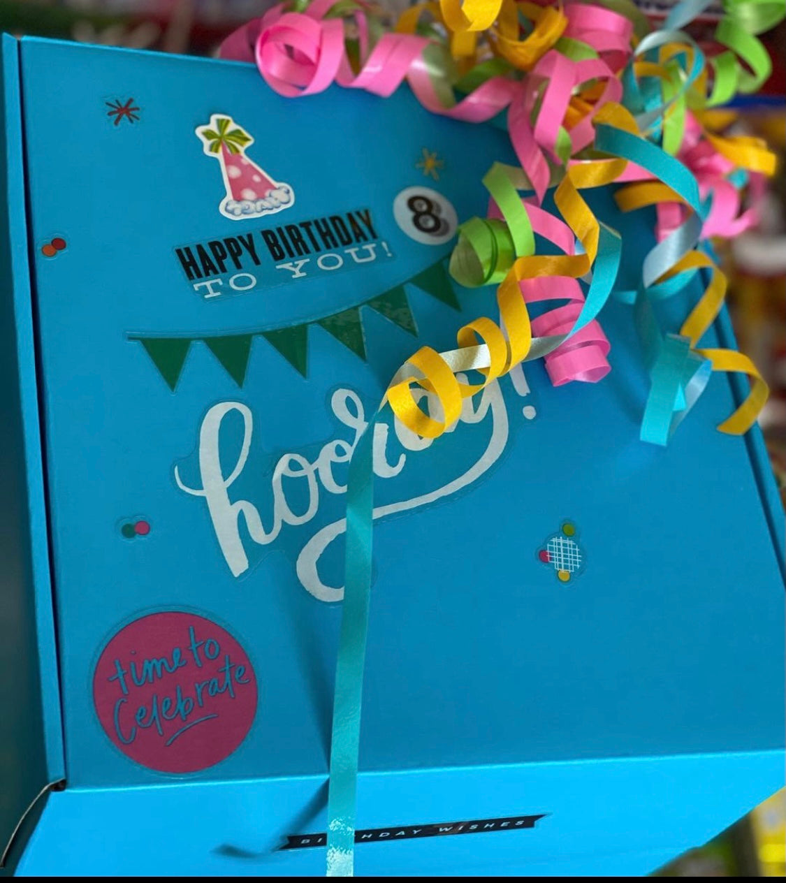 Decorated Birthday Box filled with YOUR favorite candy!